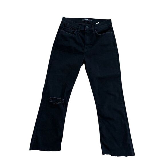 Hudson Women's Barbara Bootcut Jeans Size 28 Black High Rise Stretch - Picture 1 of 11